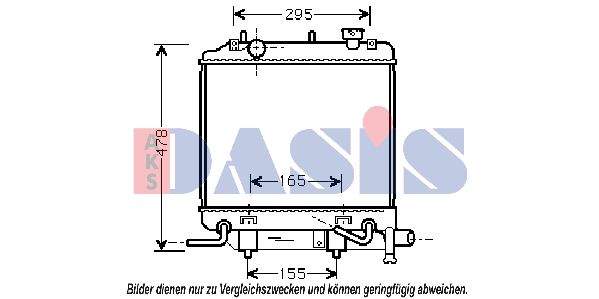 AKS DASIS Radiators, Motora dzesēšanas sistēma 110041N